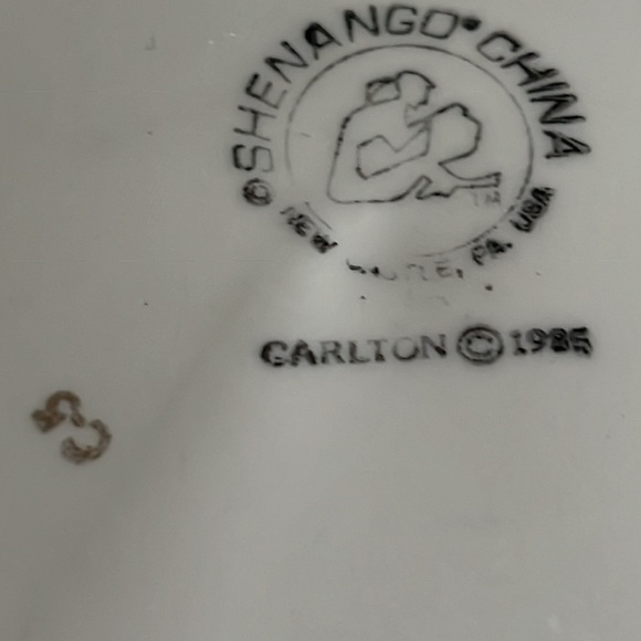 Vintage 1985 Shenango China Dessert Plates -used VGC bundle of 4 - Picture 5 of 11